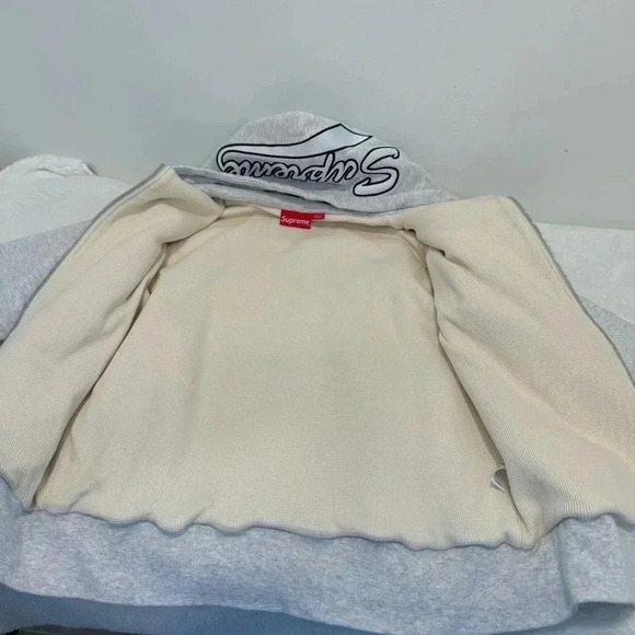 Supreme THERMAL ZIP UP SWEATSHIRT Size S - Picture 7 of 12